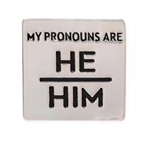 Pronoun Enamel Pins